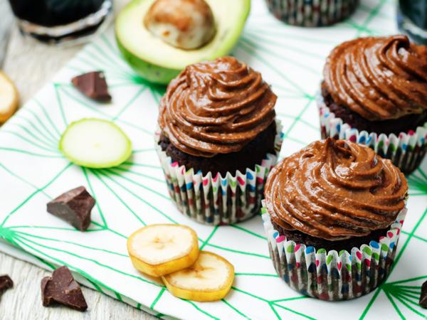 Chocolate Zucchini Banana Cupcakes